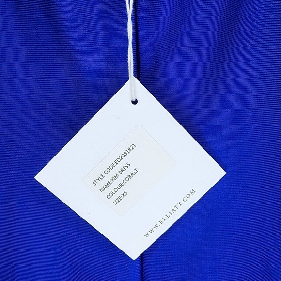 Elliatt Kim Bodycon Cobalt Blue Sleeveless Corset Midi Dress Women's Size XS - Picture 10 of 12